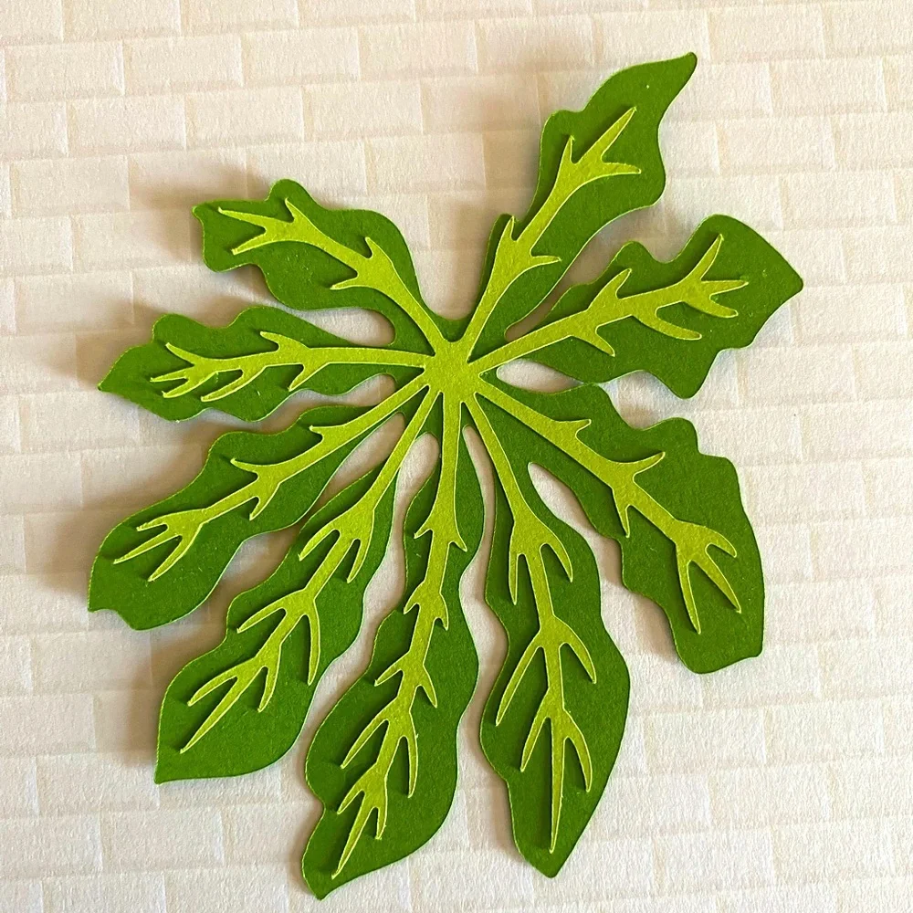 3D Magnet Fatsia Japonica Tropical Leaf